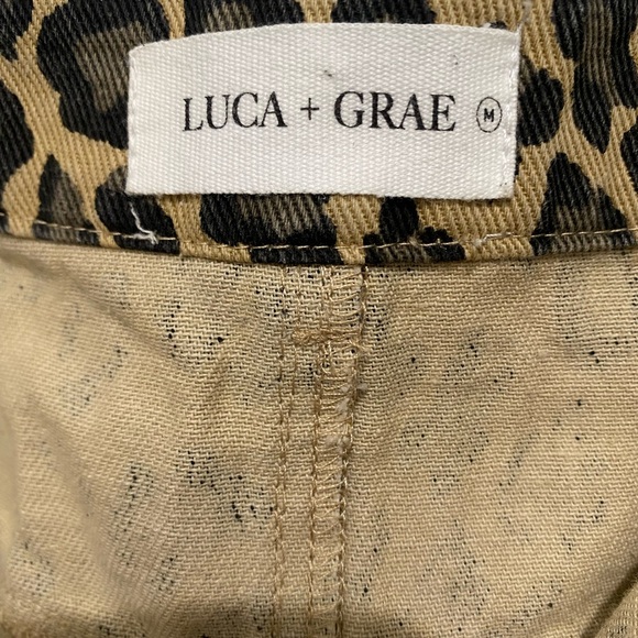 EUC Luca and Grae Medium Leopard Print mini Skirt - Picture 2 of 2